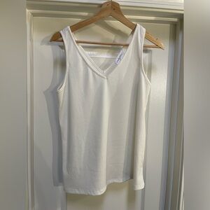Carly Jean LA CJs Favorite Ribbed Tank Top White Medium